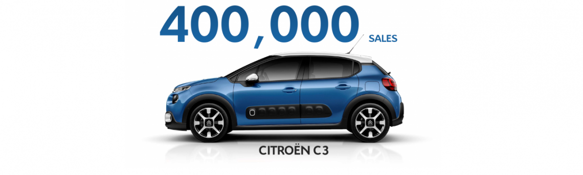 CITROËN C3: 400,000 SALES IN LESS THAN 2 YEARS!