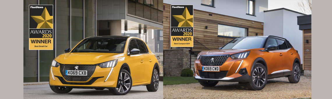 ALL-NEW PEUGEOT 208 AND 2008 SUV WIN AT FLEET NEWS AWARDS 2020