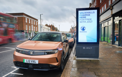 Vauxhall Partners With Jolt To Offer Free On-Street Charging For Electric Vehicle Customers.